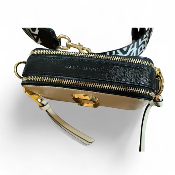 Marc Jacobs The Snapshot Cloud White Multi Leather Crossbody Camera Bag - Picture 4 of 10